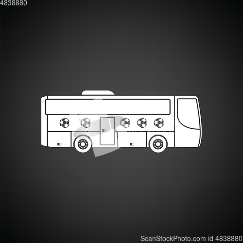 Image of Football fan bus icon