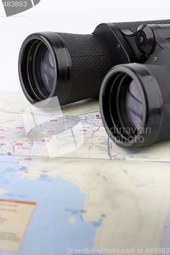 Image of isolated binoculars