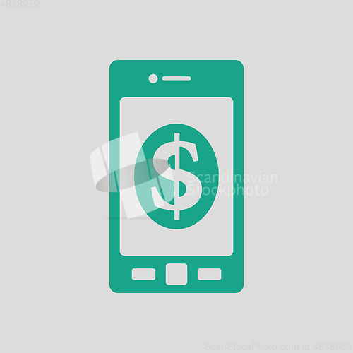 Image of Smartphone with dollar sign icon