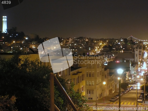 Image of San Fracnisco by night