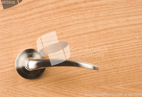 Image of background wood door lock house