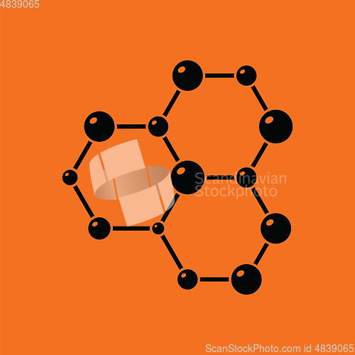 Image of Icon of chemistry hexa connection of atoms