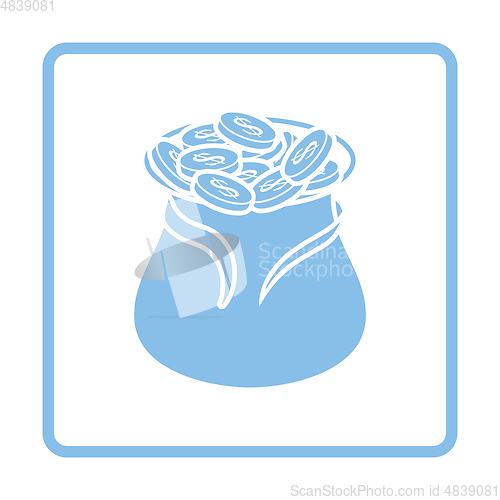 Image of Open money bag icon