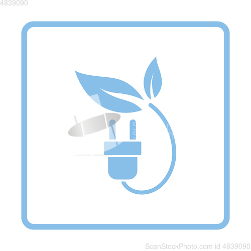 Image of Electric plug leaves icon