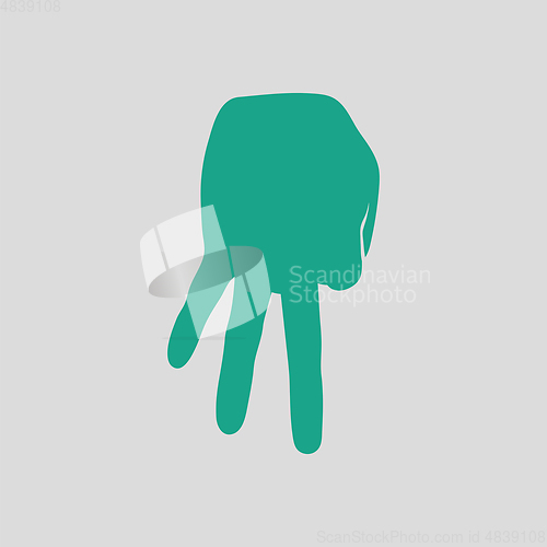 Image of Baseball catcher gesture icon