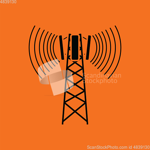 Image of Cellular broadcasting antenna icon