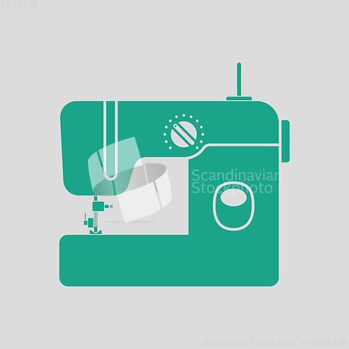 Image of Modern sewing machine icon