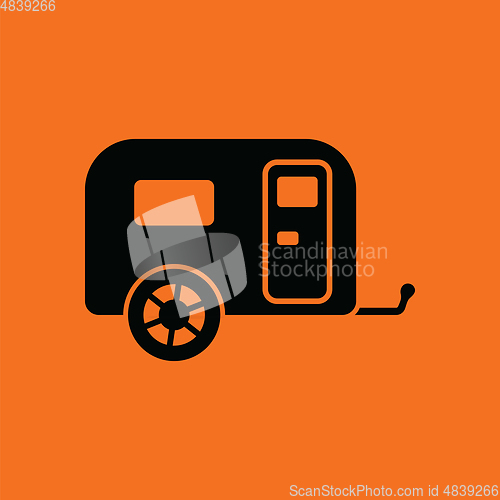 Image of Camping family caravan car  icon