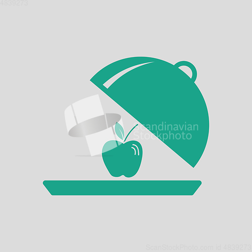 Image of Apple inside cloche icon