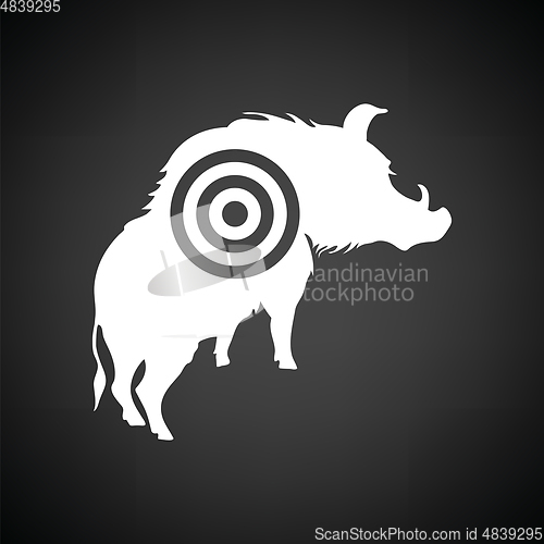 Image of Boar silhouette with target icon