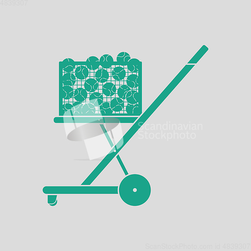 Image of Tennis cart ball icon