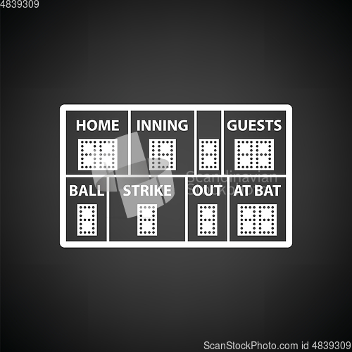 Image of Baseball scoreboard icon