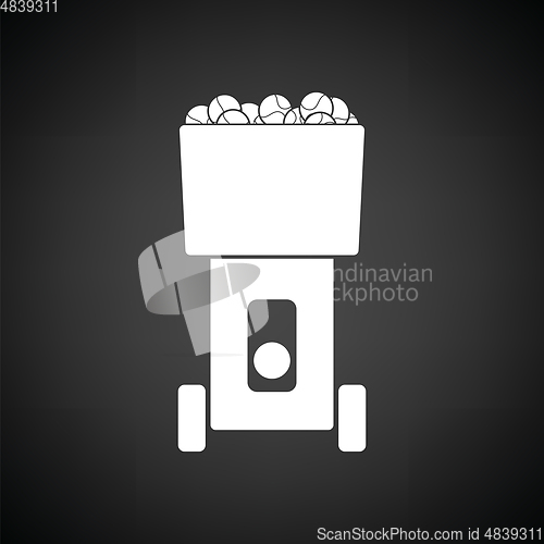 Image of Tennis serve ball machine icon