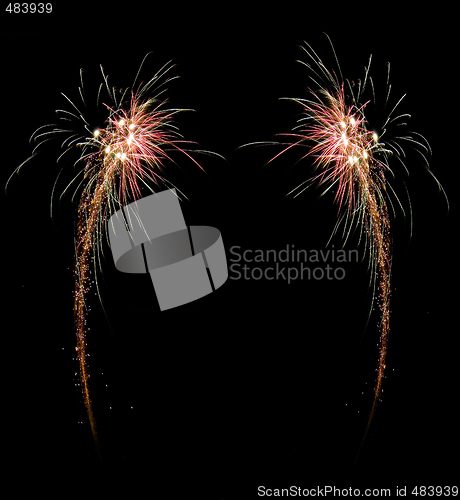 Image of celebration firework frame