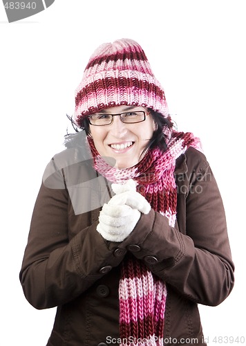 Image of christmas cold girl