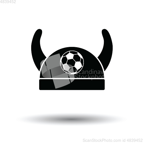 Image of Football fans horned hat icon