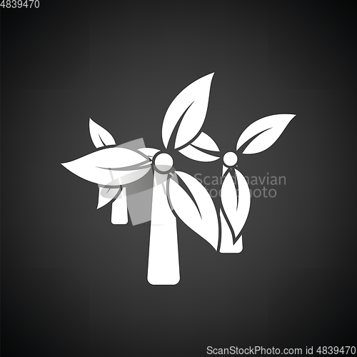 Image of Wind mill leaves in blades icon