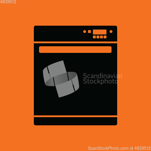 Image of Kitchen dishwasher machine icon
