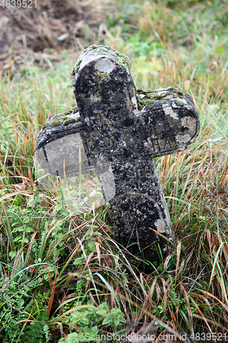 Image of Stone cemetery cross