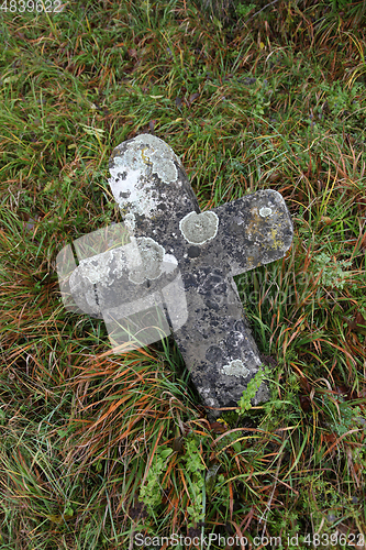 Image of Stone cemetery cross