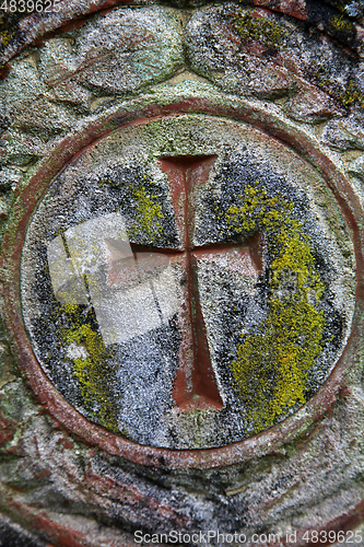 Image of Stone cemetery cross