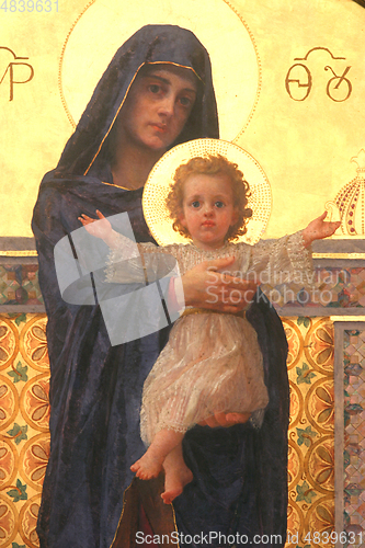 Image of Blessed Virgin Mary with baby Jesus