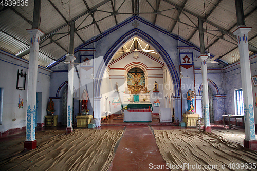 Image of Catholic Church in Basanti, West Bengal, India 