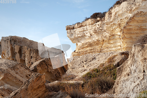 Image of Cliffs by the sea.