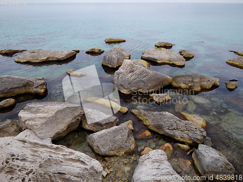 Image of Rocky coast of the Caspian Sea.