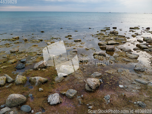 Image of Rocky coast of the Caspian Sea.