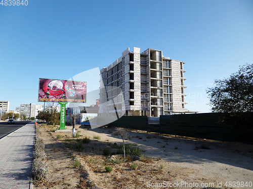 Image of Office building under construction in Aktau.