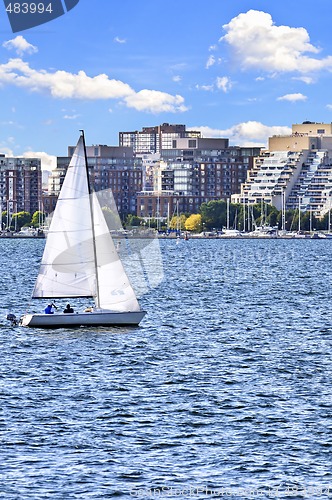 Image of Sailing in Toronto harbor