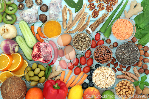 Image of Large Collection of Immune System  Boosting Health Food