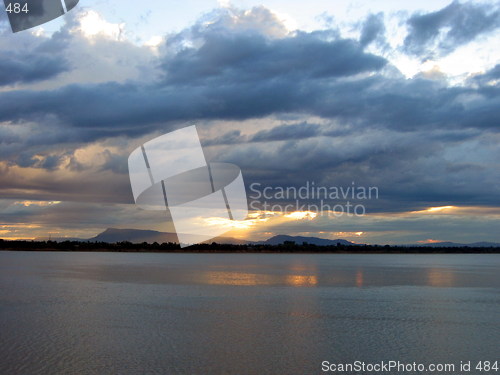 Image of Sun down. Laos