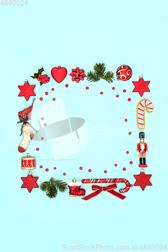Image of Decorative Square Christmas Wreath 