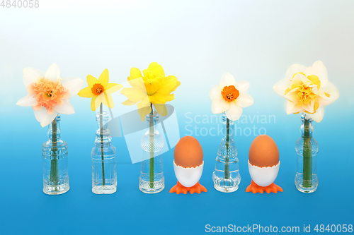 Image of Symbols of Spring and Easter Abstract Composition