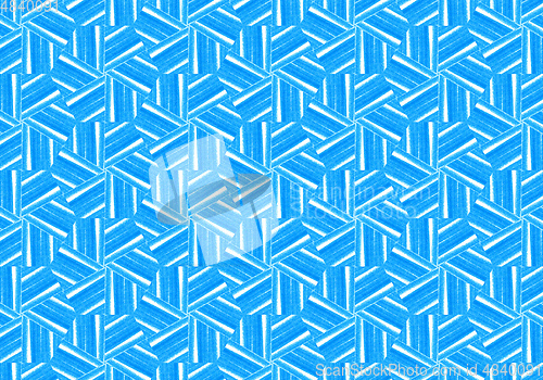 Image of Abstract bright blue repeating pattern