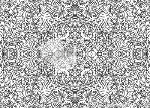 Image of Abstract doodle outline pattern