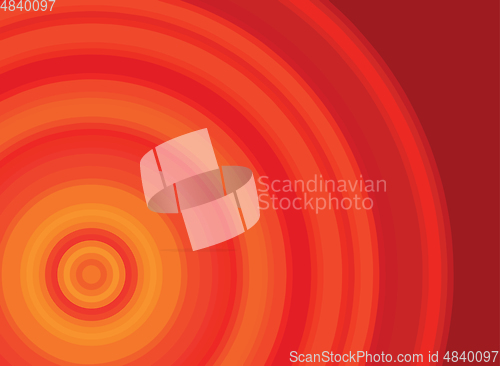 Image of Bright red and orange vector background with a circle pattern