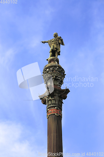 Image of Monument of Christopher Columbus in Barcelona