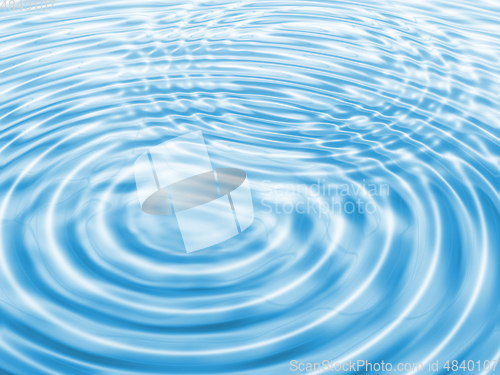 Image of Abstract blue water ripples