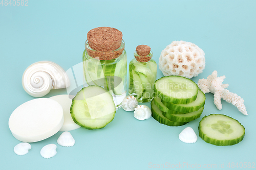 Image of Fresh Cucumber Organic Spa Beauty Treatment  