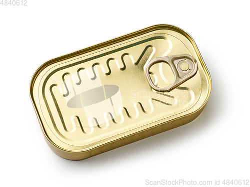 Image of gold metal can