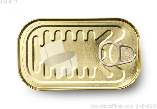 Image of gold metal can