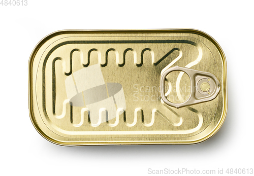 Image of gold metal can