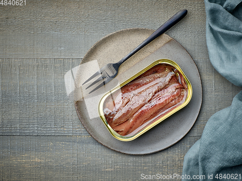 Image of canned anchovy fillets