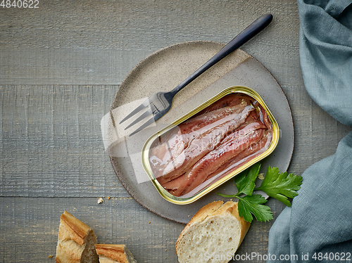 Image of canned anchovy fillets