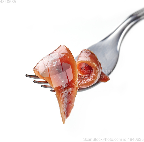 Image of canned anchovy fillet