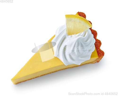 Image of slice of lemon tart