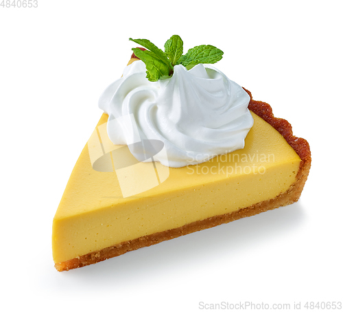 Image of slice of lemon tart